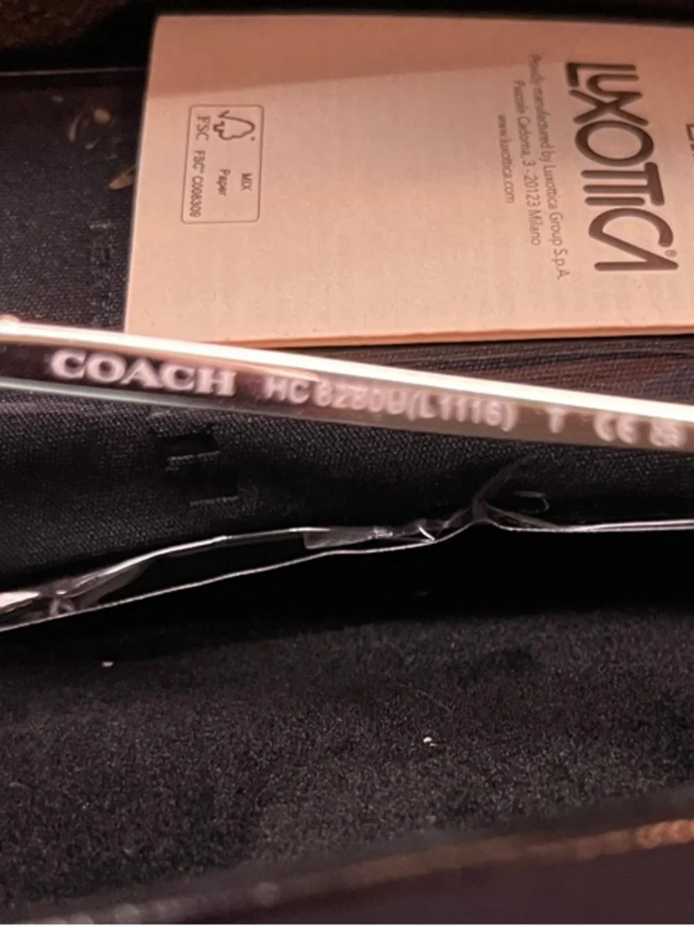 Coach Black Sunglasses with Gray Gradient Lenses